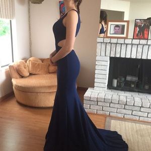 Blue Prom dress